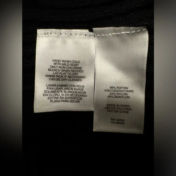 NWOT Jones New York Women’s Sweater Cardigan Top In Black Size PM - Picture 9 of 9